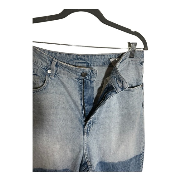 H&M Jeans Womens Size 8 Loose Straight Ankle Light Wash Denim High Rise - Picture 6 of 14